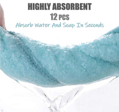 Spotted Play absorbent baby washcloths close-up showcasing fabric absorbency