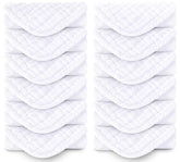Spotted Play burp cloths in white, 20x10 inches, soft and absorbent for everyday use.
