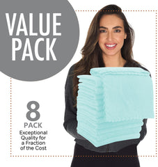 Spotted Play Frozen Blue burp cloths offer durable, machine-washable protection.