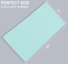 Spotted Play newborn towels 20x10 inches for gentle clothing protection.