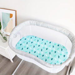 SPRINGSPIRIT bassinet sheet featuring horse print adds playful charm and soft support