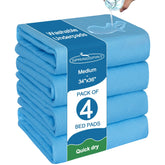 Springspirit bed pad 34x36 blue pack; waterproof protection for overnight comfort.