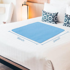 Springspirit quadruple-layer bed pad close-up showing absorbent layers.