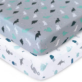 SPRINGSPIRIT crib sheet in soft fabric offers gentle touch for baby sleep