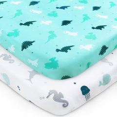 SPRINGSPIRIT pack and play dinosaurs print sheet fits Graco Pack n Play securely
