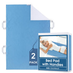 SPRINGSPIRIT positioning bed pad with four handles for elder mobility