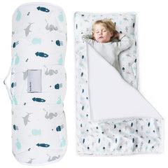 SPRINGSPIRIT Toddler Nap Mat rolled up for easy transport