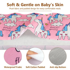 Sprouterie three-layer padding provides soft, breathable comfort during every bite.