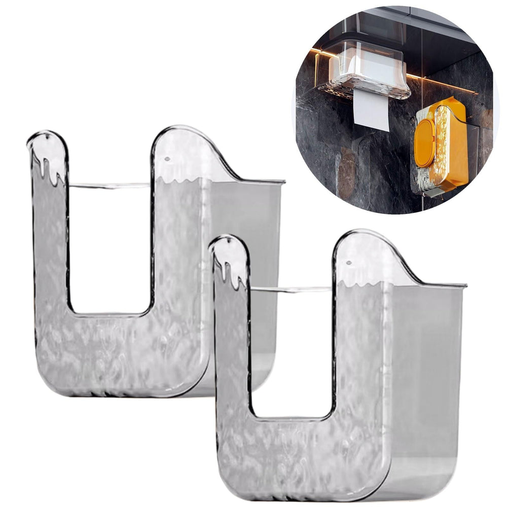 SQDWYGUO wet wipes dispenser wall-mount with light-gray finish for quick bathroom access.