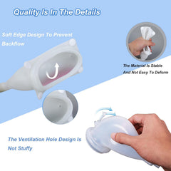 SQRUIHAO urinal bag features a 1.2m tube for greater mobility.