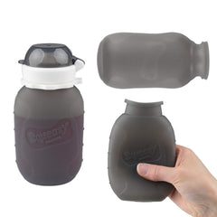 Squeasy Snacker no-spill lid insert helps prevent messes during meals.