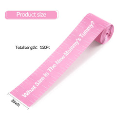 Sratte pink tummy tape design on sturdy paper, safe for events.