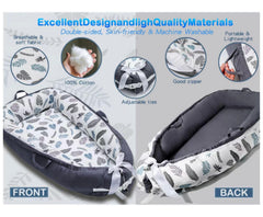 Breathable fabric on the SSKFerier baby nest promotes comfortable tummy time.