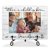SSQBZU first time grandparents frame on table top displaying baby memories