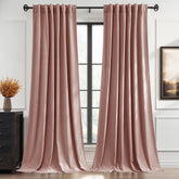 StangH Pink Curtains with back-tab and rod-pocket for versatile hanging.