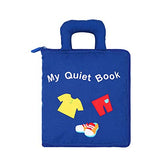 Stasover My Quiet Book cover close-up showcasing soft fabric and bright colors for early learning.