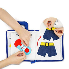 Stasover My Quiet Book travel-friendly carrying handle improves stroller or car-ride engagement.