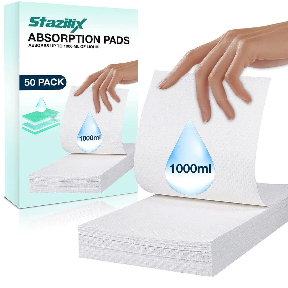 Stazilix absorbent pads for commodes pack for mess-free disposal and freshness.