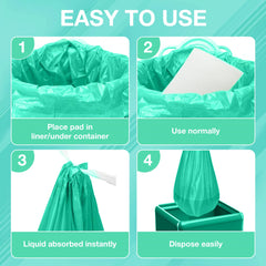 Stazilix disposable hygienic pads simplify cleanup for caregivers and patients.