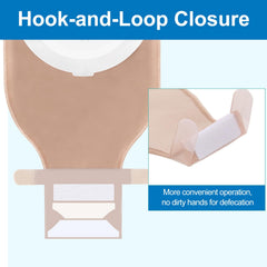 Steawoce one-piece bag with hook-and-loop closure for secure, discreet wear.