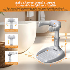 SteelSuperb anti-slip base with eight suction cups keeps the stand stable.