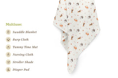 Stellar Kiddos swaddle blanket with breathable weave for year-round comfort