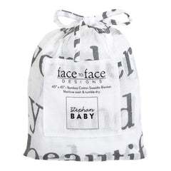 Viscose and cotton blend swaddle fabric showing softness and breathability