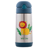 Stephen Joseph double-wall bottle keeps drinks cooler longer for kids on the go.