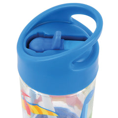 Closeup of Stephen Joseph BPA-free Tritan bottle with Dino design