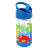 Stephen Joseph Dino flip-top bottle in hero shot, kid-friendly 8 oz design for school