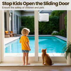 STERGDE child safety lock buttons show two-handed operation for safer use.