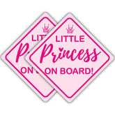 STIXORAMA baby on board princess sticker for cars enhances visibility for drivers