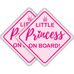 STIXORAMA baby on board princess sticker for cars enhances visibility for drivers
