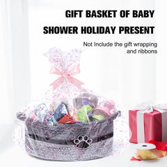 STOBS K handmade cotton basket close-up emphasizes sturdy handle and compact storage.