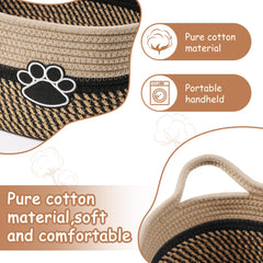 STOBS K handmade cotton rope storage bin adds stylish organization to any room
