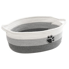 STOBSK small woven basket with handle for easy storage and organization.
