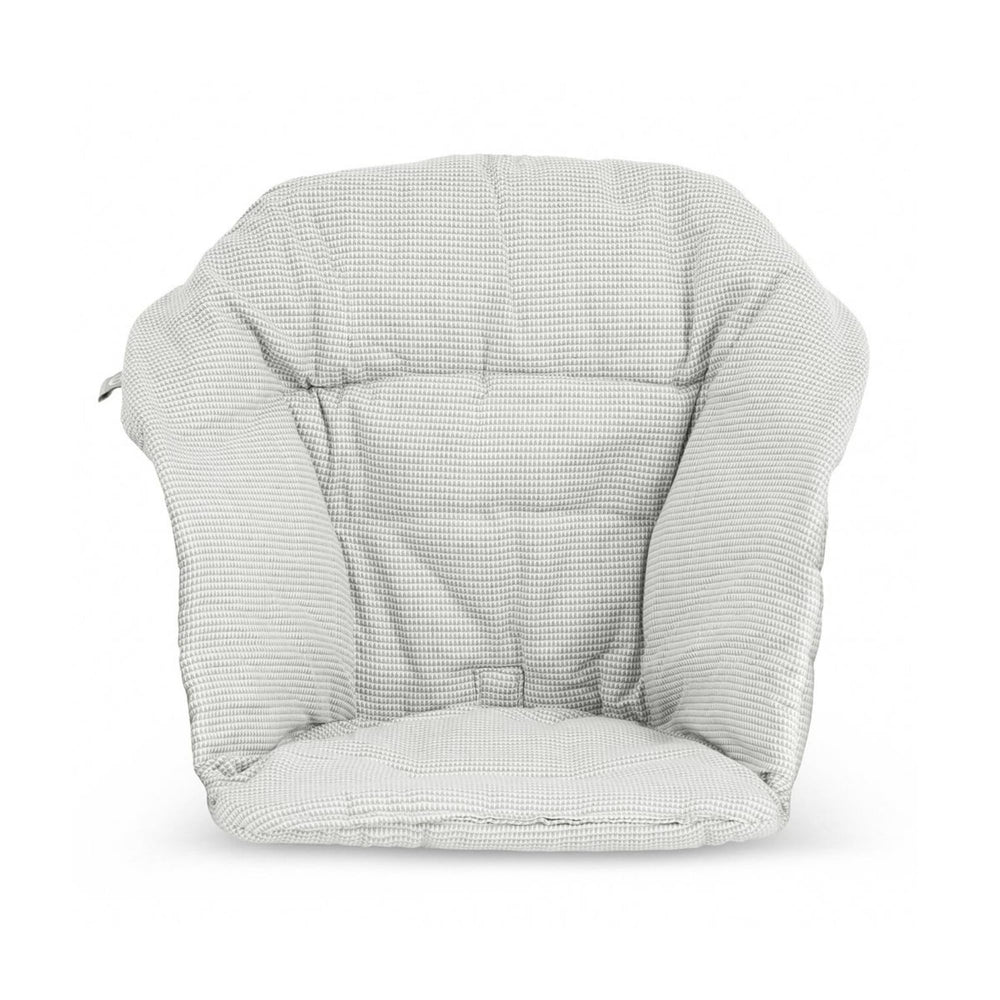 Stokke Clikk Cushion Nordic Grey front view showing extra back support for babies