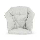 Stokke Clikk Cushion Nordic Grey front view showing extra back support for babies