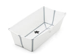 Stokke Flexi Bath X-Large folded for compact storage.