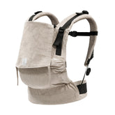 Stokke Limas Carrier Flex floral beige buckle close-up for a secure fit