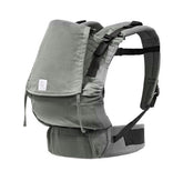 Stokke Limas Carrier Flex front view in Glacier Green, showing ergonomic design for comfort.