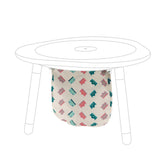 Stokke MuTable Crown Cotton Bag showing loops for easy toy storage