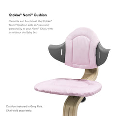 Stokke Nomi Cushion Grey Blue being machine washed for easy cleanup