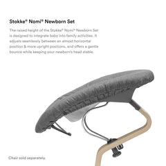Stokke Nomi Newborn Set features reversible textile for easy changes.