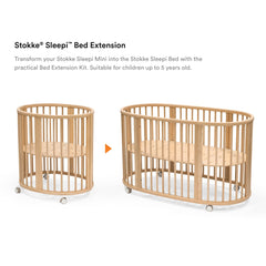 Stokke Sleepi Bed Extension V3 Natural extended length for growing child