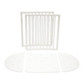 Stokke Sleepi Bed Extension V3 White enables easy crib-to-bed assembly.