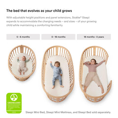 Stokke Sleepi Mattress Air non-toxic and recyclable for eco-friendly nurseries