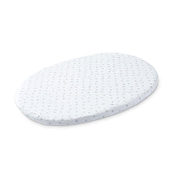 Stokke Sleepi Mini Grey Dotty fitted sheet, soft organic cotton for gentle nights