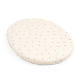 Stokke Sleepi Mini fitted sheet in Flower Ecru for cozy, gentle sleep