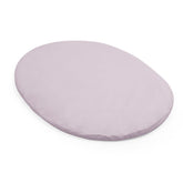 Stokke Sleepi Mini fitted sheet lavender for V3 mattress, soft cotton percale.